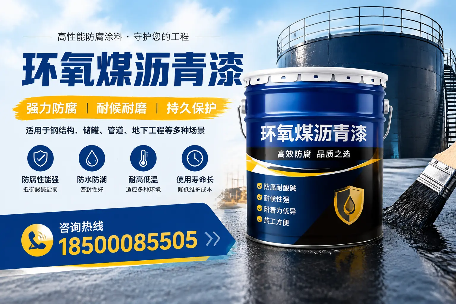 环氧煤沥青漆在工业中的应用,兴安企业的选择